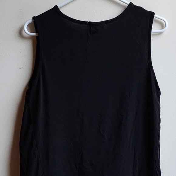 Pebble And Stone Black Angled Tank Top Size Small - Picture 14 of 15